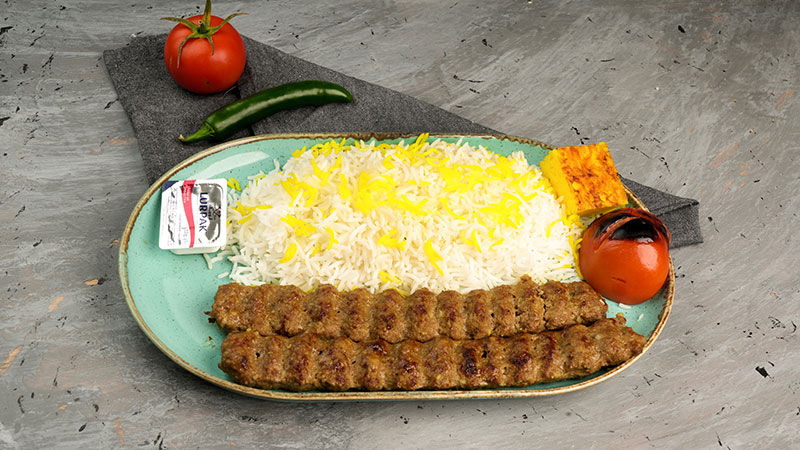  Minced Kabab with Rice 