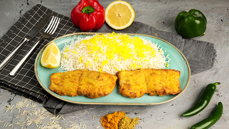  Fried Hamoor Fish With Rice 